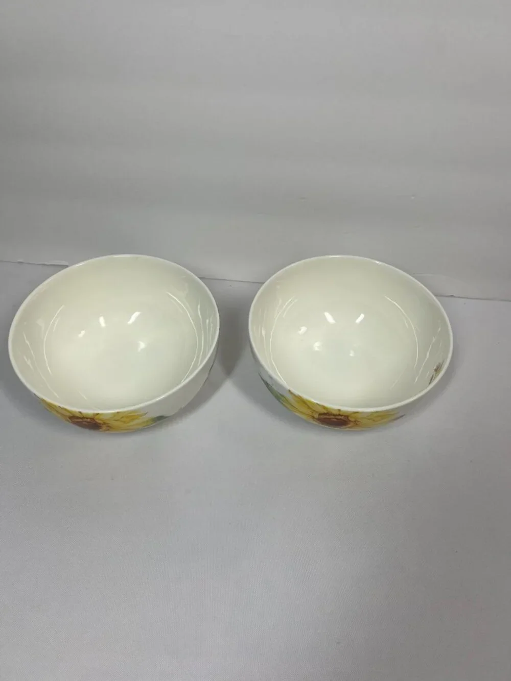Mikasa Sunflower Bowls Bone China Set of Two 6